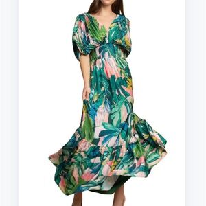 BTFL-life Multicolor Tropical Maxi Dress Small